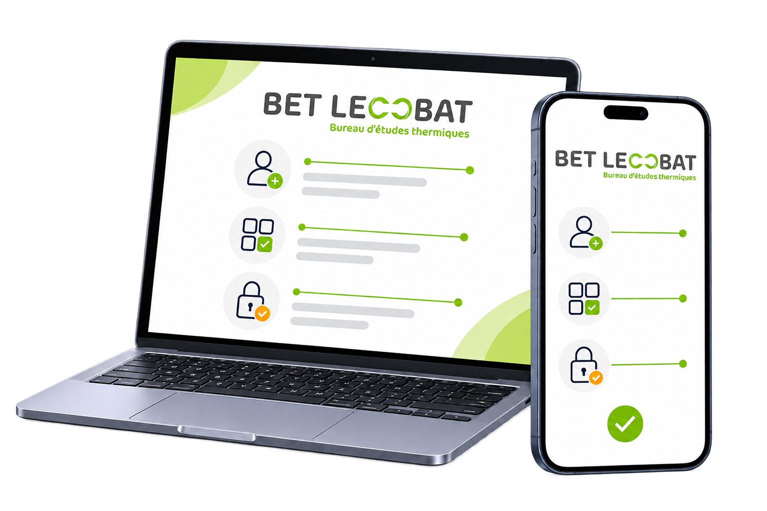 Espace client LECOBAT accessible sur ordinateur et smartphone